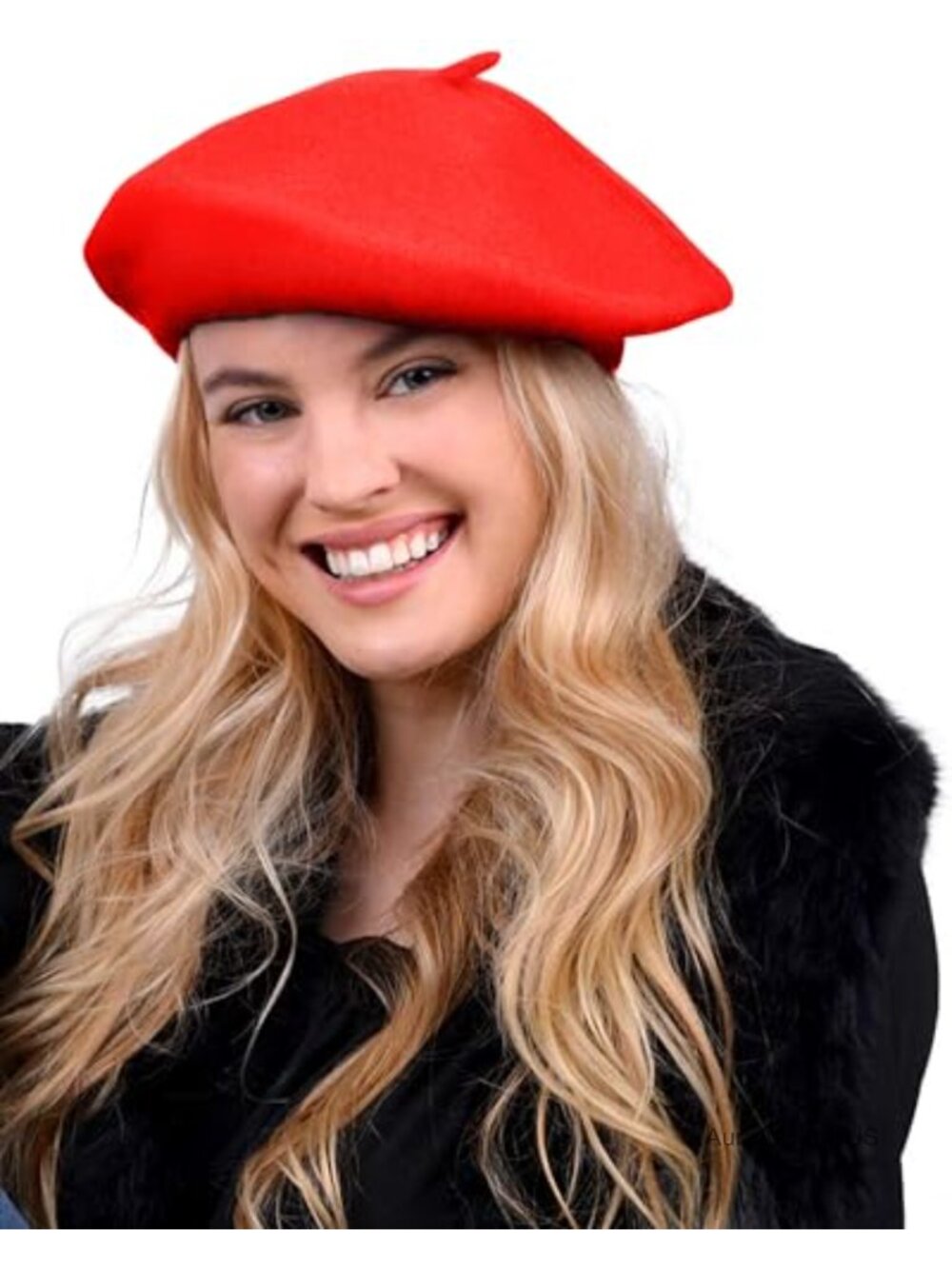 Wool Blend French Beret Hat Classic Lightweight Cap One Size Fits Most